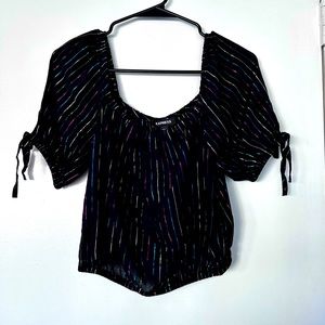 NWT Express multi colored crop top